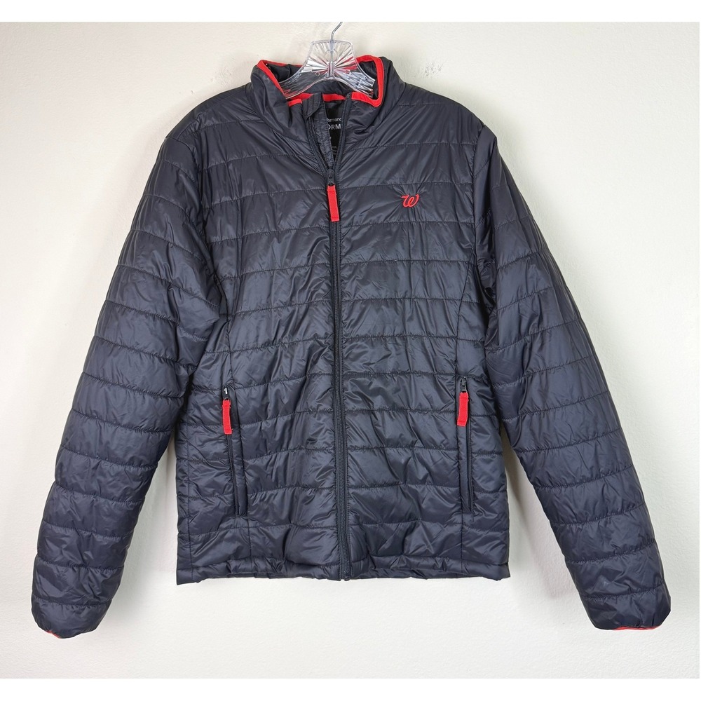 High Performance Uniforms Puffer Mens M Washington Nationals Black APUFF Jacket